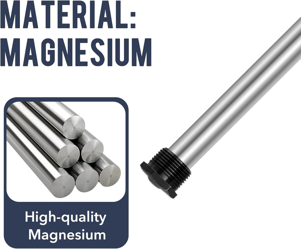 Anode Rod for Hot Water Heater(2 Pack) Water Heater Anode Rod.21.65 Inch Long, C