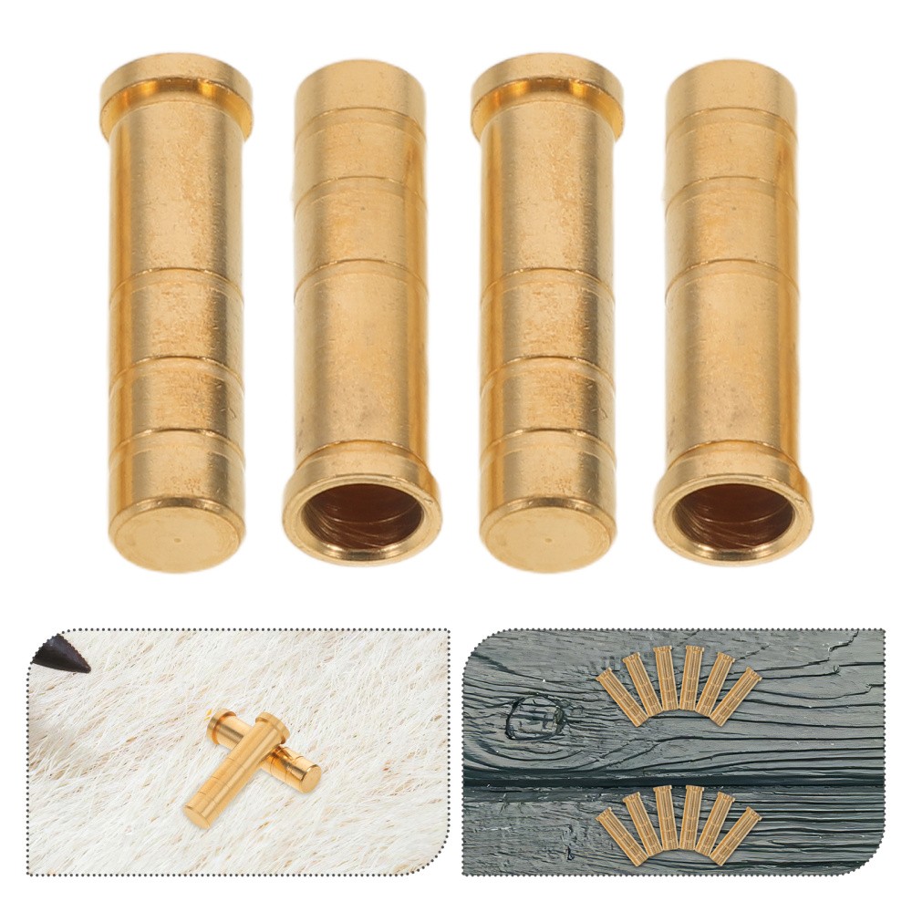 12 Pcs Arrow Connection Seat Inserts Points Brass Connector Archery