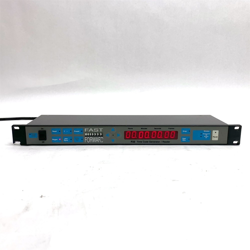 Fast Forward Video F22 Time Code Generator Reader Inserter Clock 1U Rack Mount