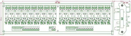 DIN Rail Mount 16 SPDT 10Amp Power Relay Interface Module () DC 24V