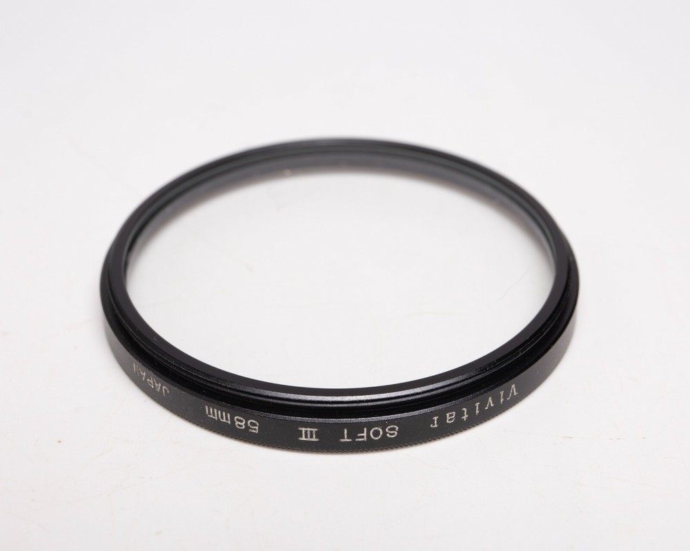 58mm Vivitar Soft III Diffuser Filter Diffusing 3 w/Case - EX!