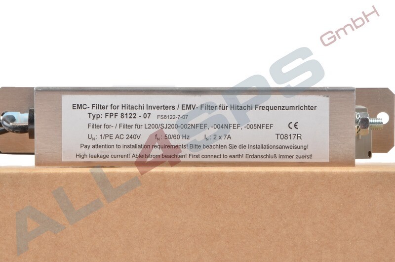 HITACHI EMC FILTER FOR FREQUENCY INVERTERS, FPF-8122-07