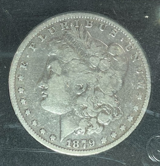 1879 MORGAN SILVER DOLLAR ~ ~NICE COIN~REF# HOLDER