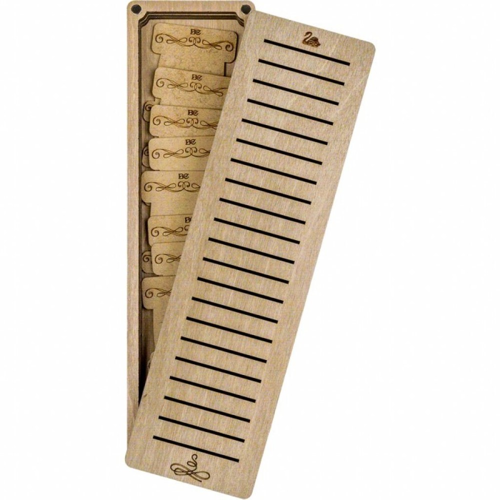 Plywood Needlework Box + 23 spools Needlework Organizer Thread/Floss organizer