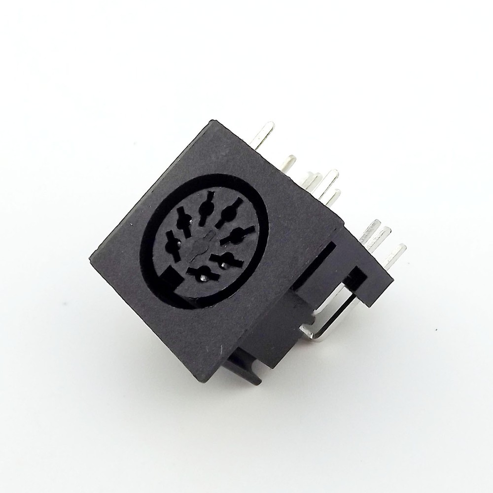5pcs DIN 7 Pin Circular Jack Female Panel Mount PCB Mount Connector Adapter