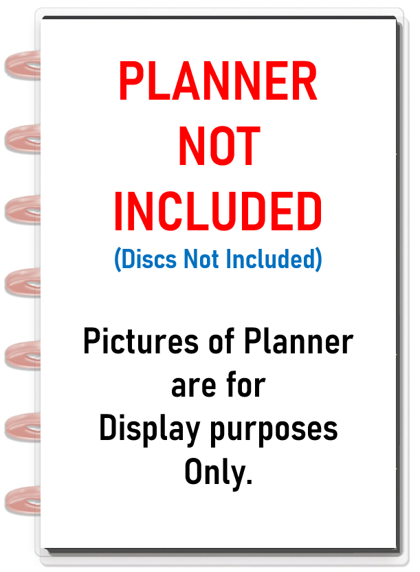 Flying Monkeys DASHBOARD Insert for use with the MINI Happy Planner-