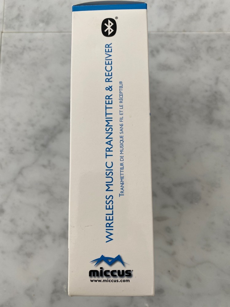 Miccus Home RTX Wireless Music Transmitter & Receiver NIB Bluetooth