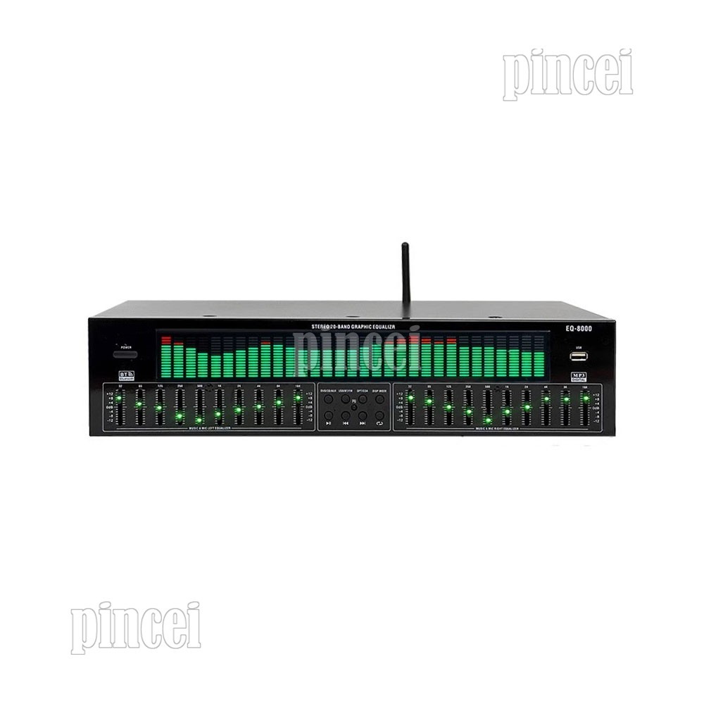 EQ8000 220V Professional EQ Equalizer Bluetooth5.4 Audio Decoder Processor