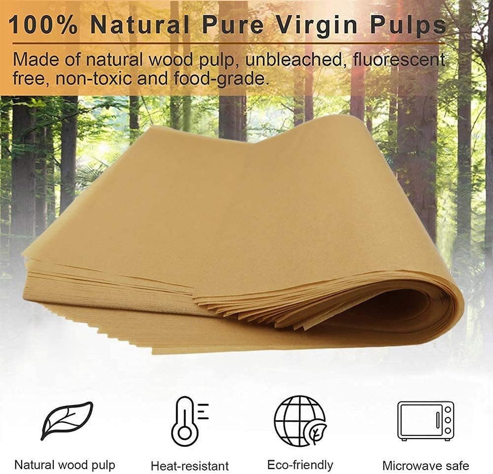 220 Sheets 12x16" Unbleached Parchment Paper Sheets for Baking Precut