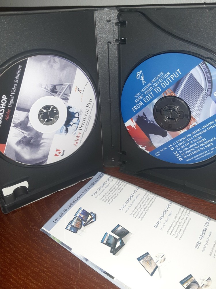 2004 Total Training Adobe Video Collection: From Edit To Output DVD 4-Disc Set