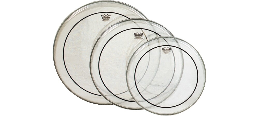 Remo Pinstripe Tom Drumhead Pack Standard Clear