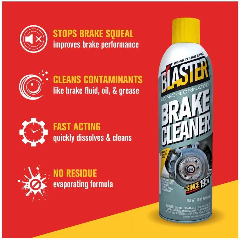 Blaster Non-Chlorinated Brake Cleaner Spray - 14 oz.
