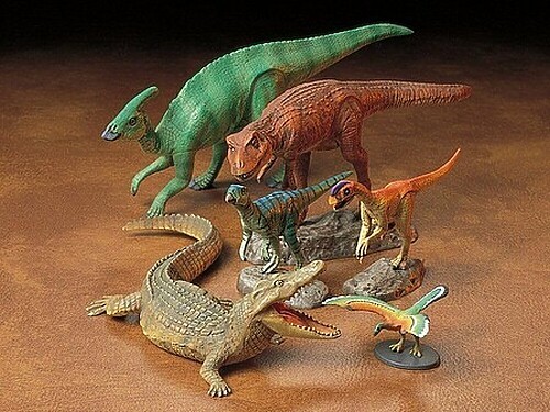 Tamiya Mesozoic Dinosaur Creatures - Plastic Model Dinosaur Kit - 1/35 Scale