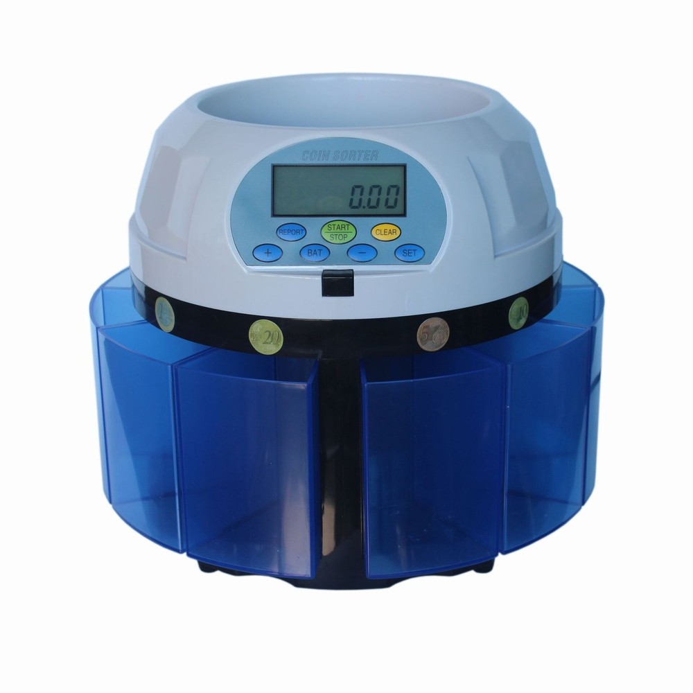 SE-980 High Speed Coin Counting Machine Multinational Electronic Coin Sorter