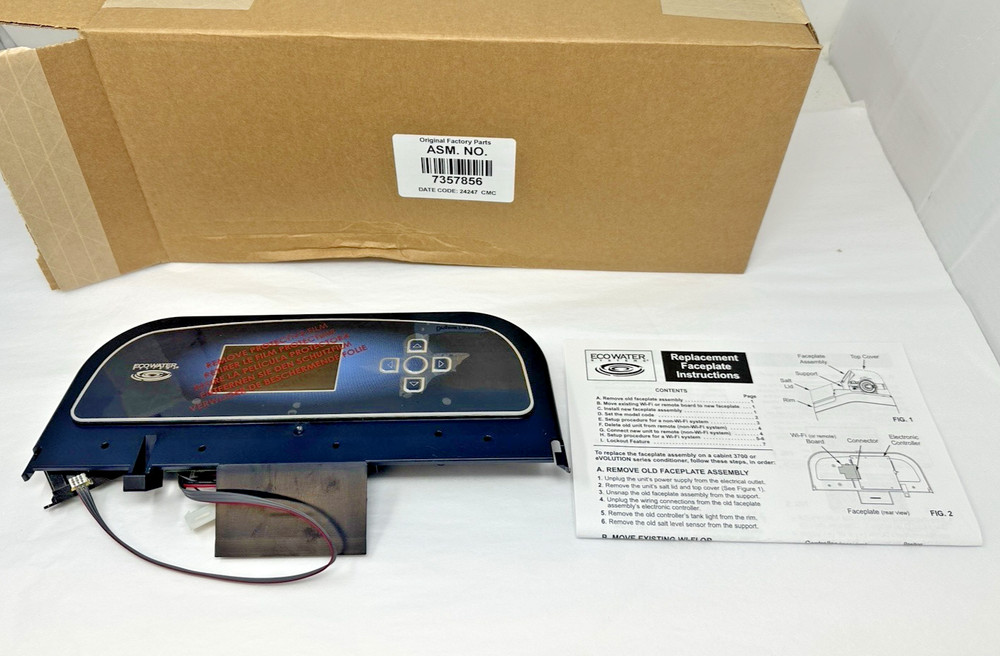 New EcoWater Controller Faceplate for Water Softener See Description for Fitment