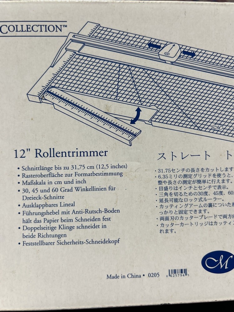 Creative Memories 12" Straight Trimmer Angle Cutter Scrapbooking Cardmaking