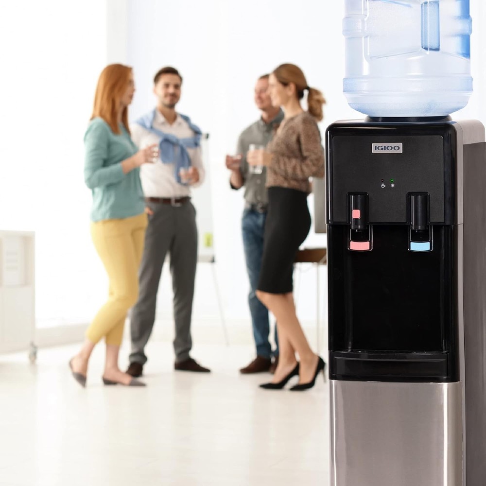Top Loading Water Cooler with Removable Tray & Energy-Saving Features - Water...