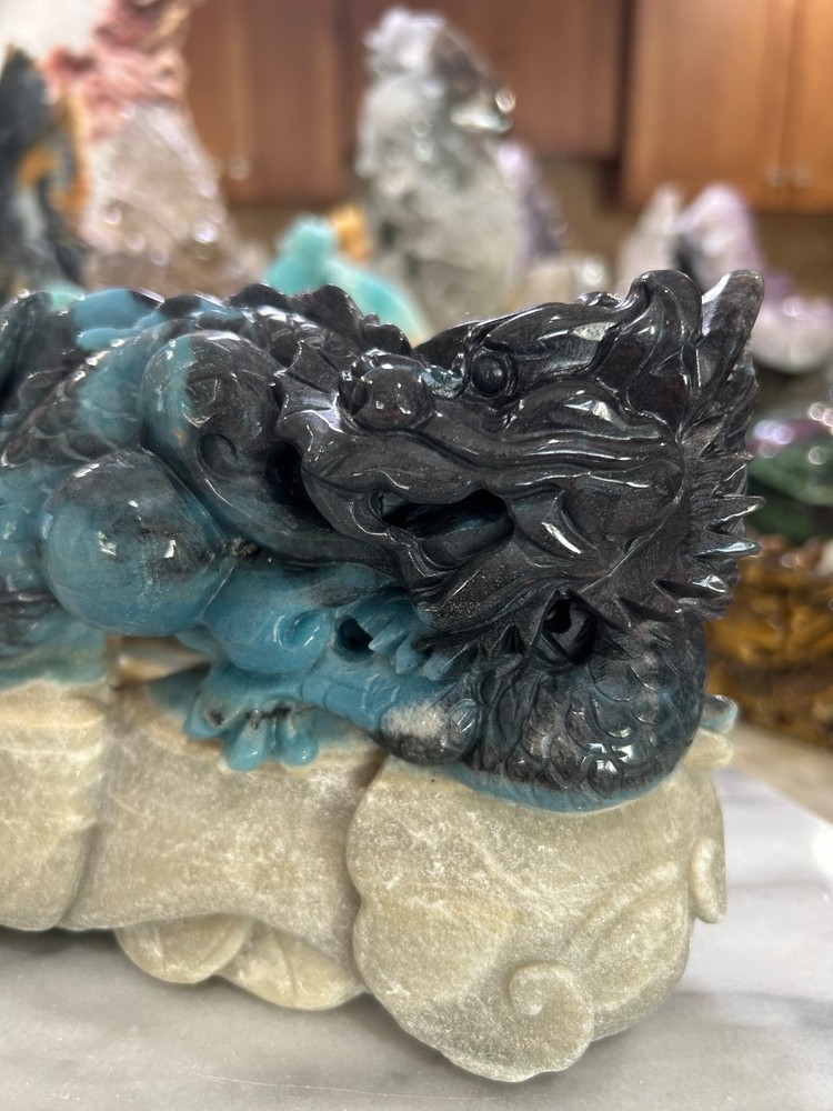 Trolleite Dragon hand carved