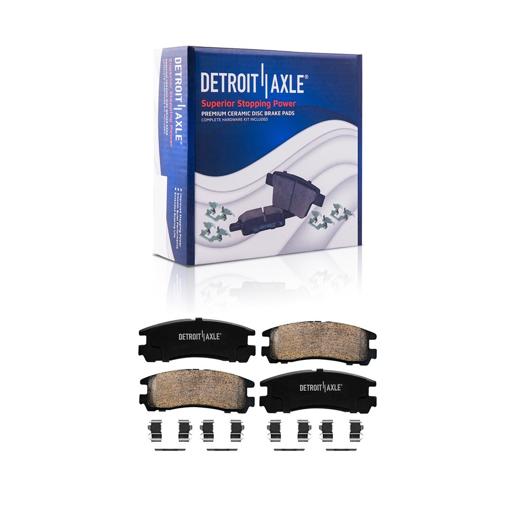 Front & Rear Drilled Rotors + Brake Pads for 2006 - 2012 Mitsubishi Eclipse V4