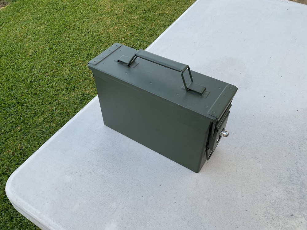 Ammo or regular storage box lockable new condition green