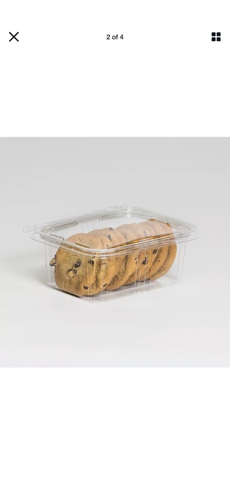 Inline Plastics 32 oz Safe-T-Fresh Tamper Resistant Hinged Container | 200/Case