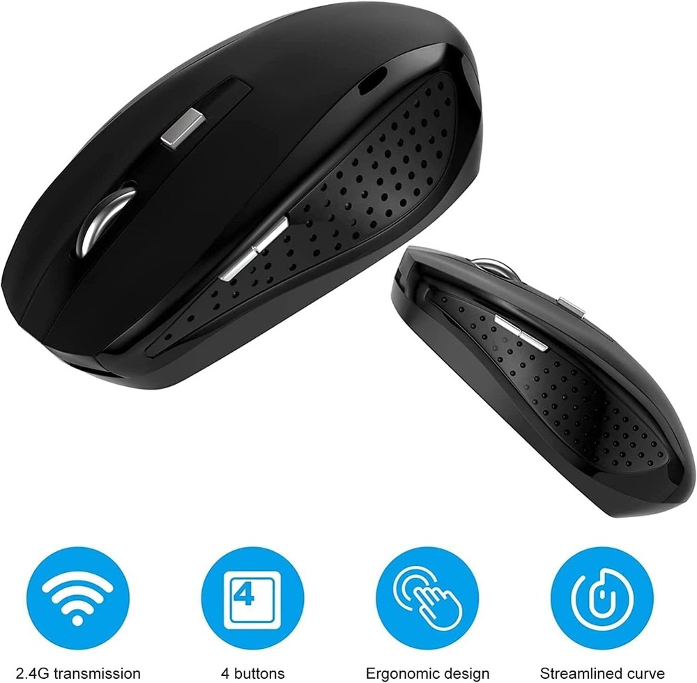 10 Pack 2.4Ghz Wireless Mouse with USB Receiver for Laptop PC Computer Notebook