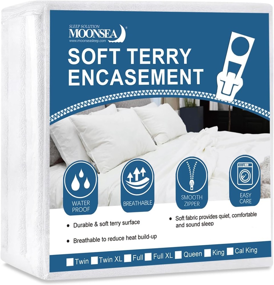 Waterproof Queen Mattress Protector Zippered