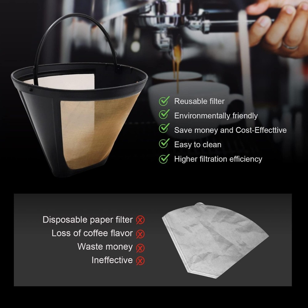Reusable Coffee Filters Compatible with Moccamaster Machine, 2 Pack...