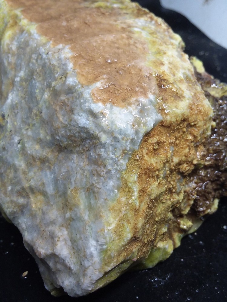 Blue White Calcite Specimen Display Collect Material Rough