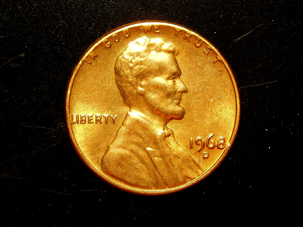 1968-D  UNC LINCOLN MEMORIAL CENT #8