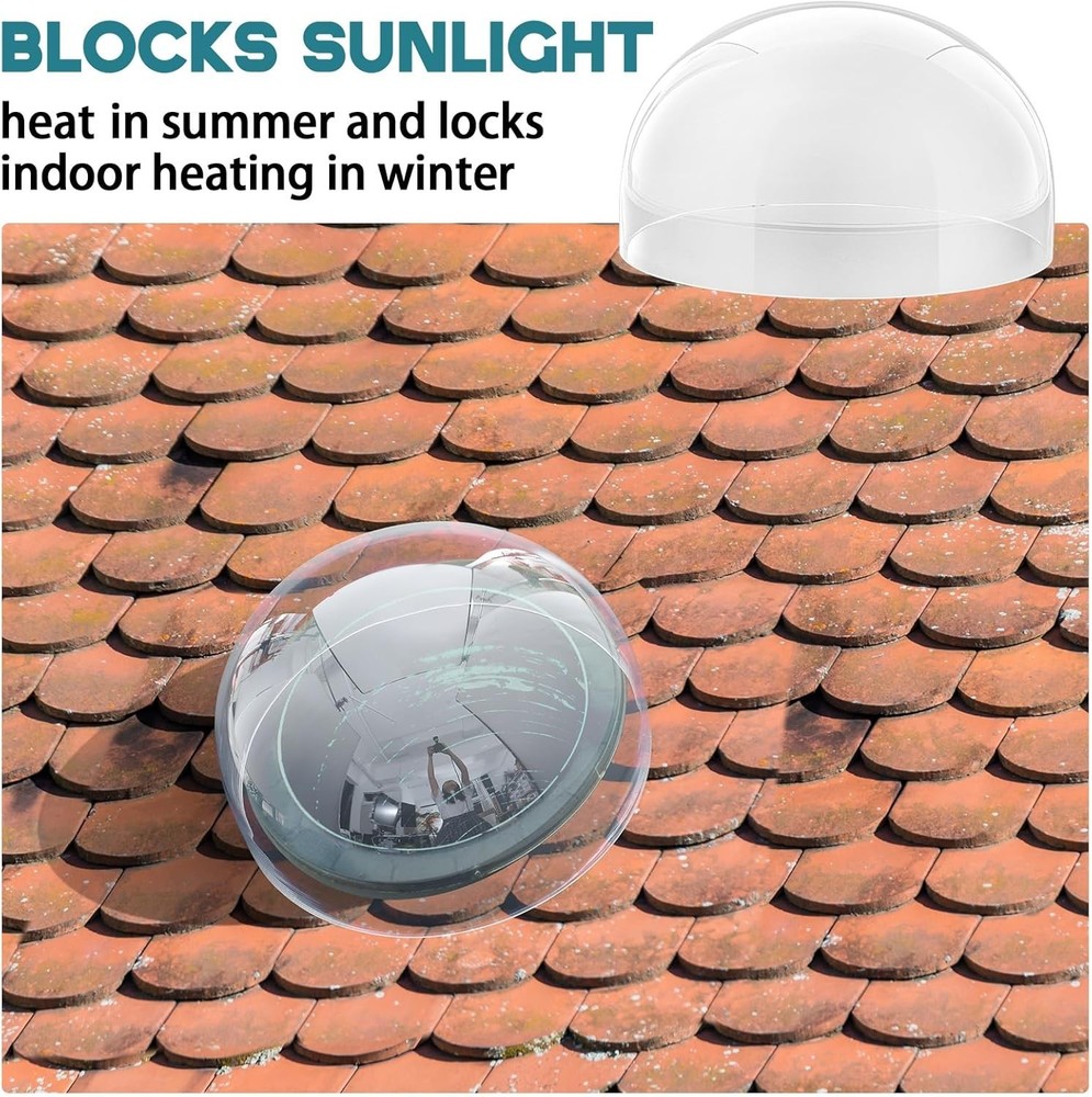 Durable 12x12 Skylight Replacement Dome - Energy Efficient Polycarbonate Cover
