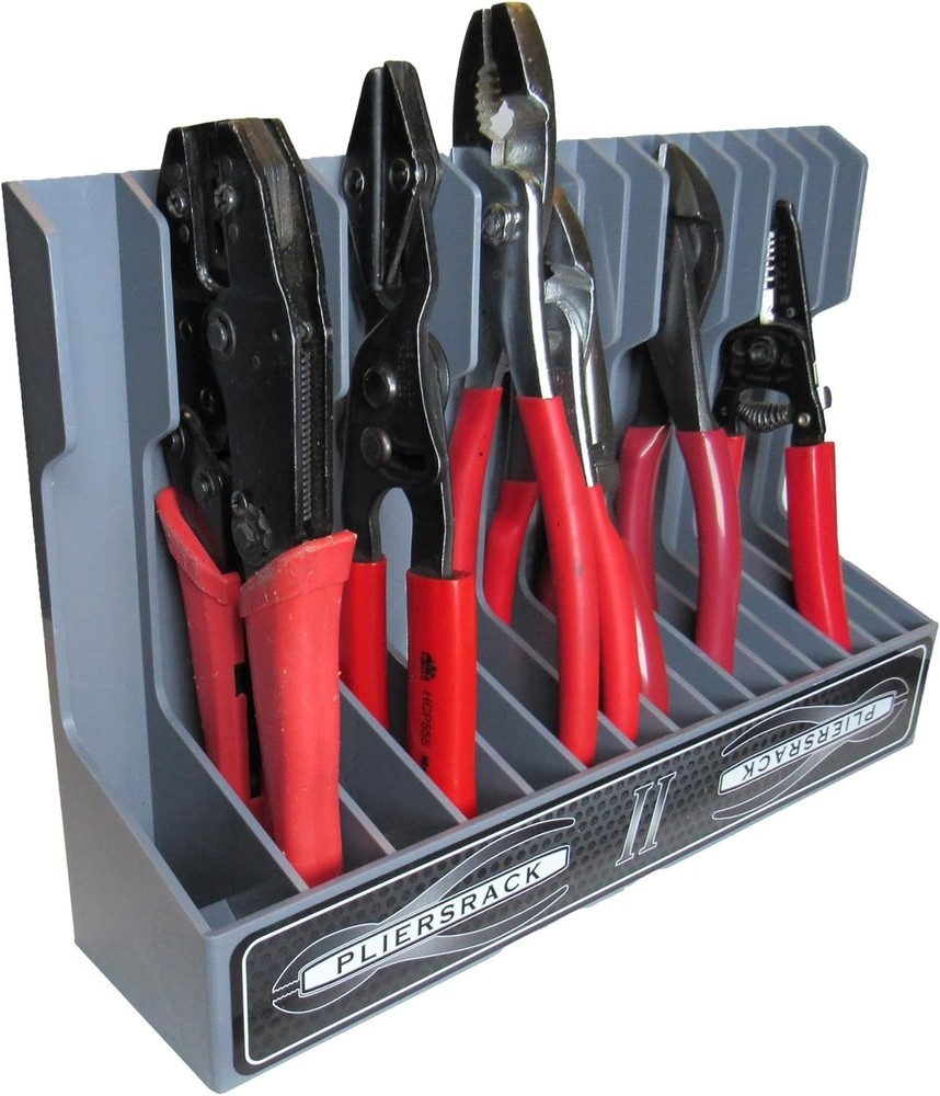 Pliersrack Plier Organizer Sturdy Plastic 15 Pliers Holder Tool Box or Pegboad