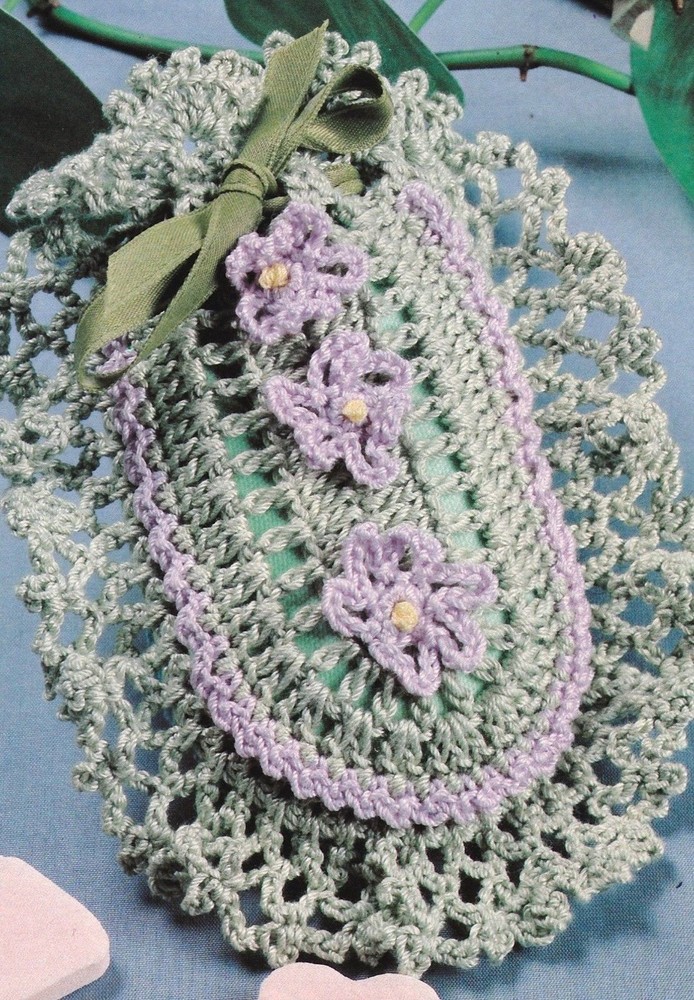 TWO LOVELY Lavender Sachets/Decor/Crochet Pattern INSTRUCTIONS ONLY