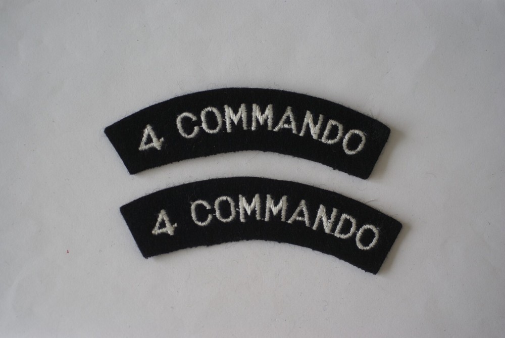 British Army 4 Commando shoulder titles