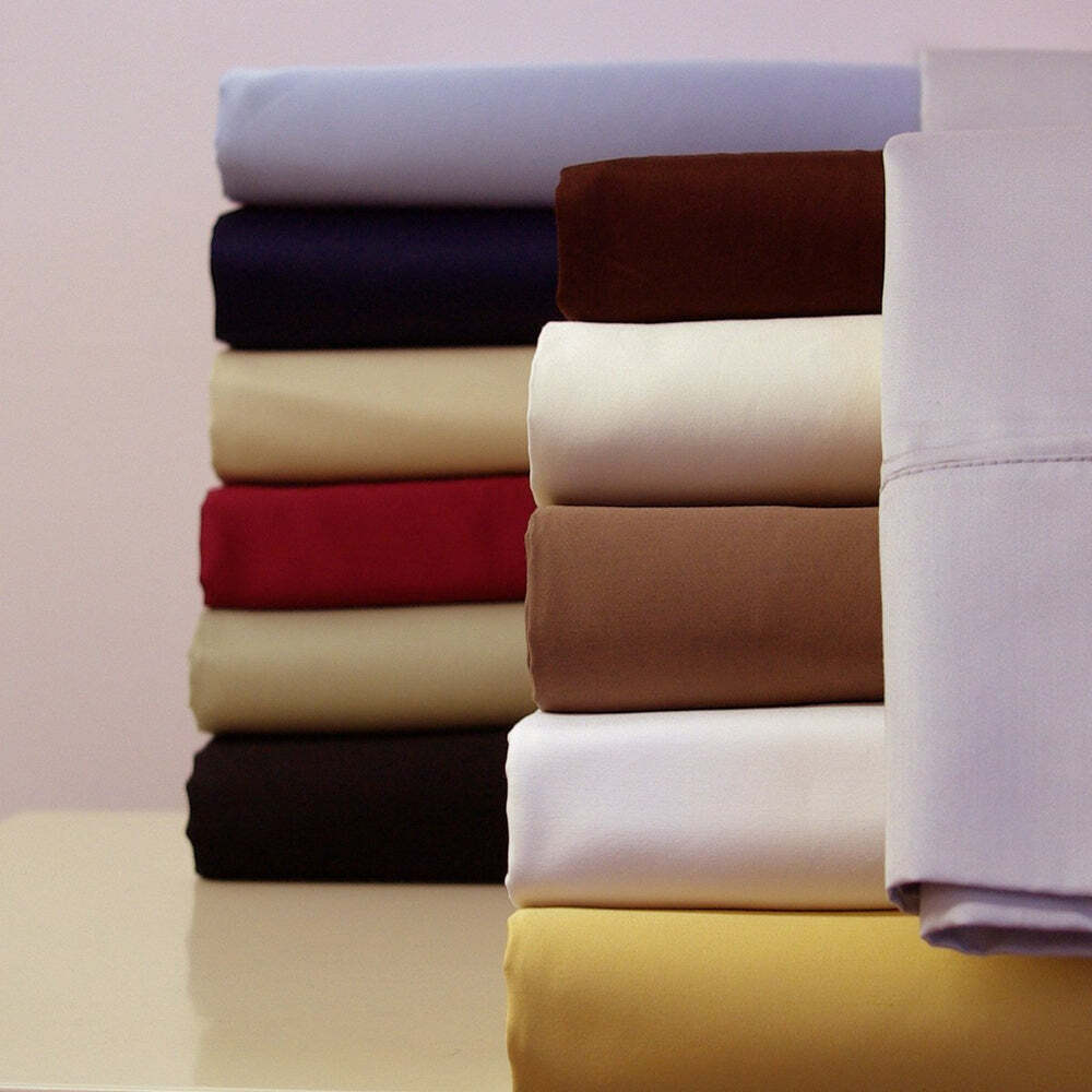 GoLinens Olympic Queen Sheet Set - Solid 300 Thread Count