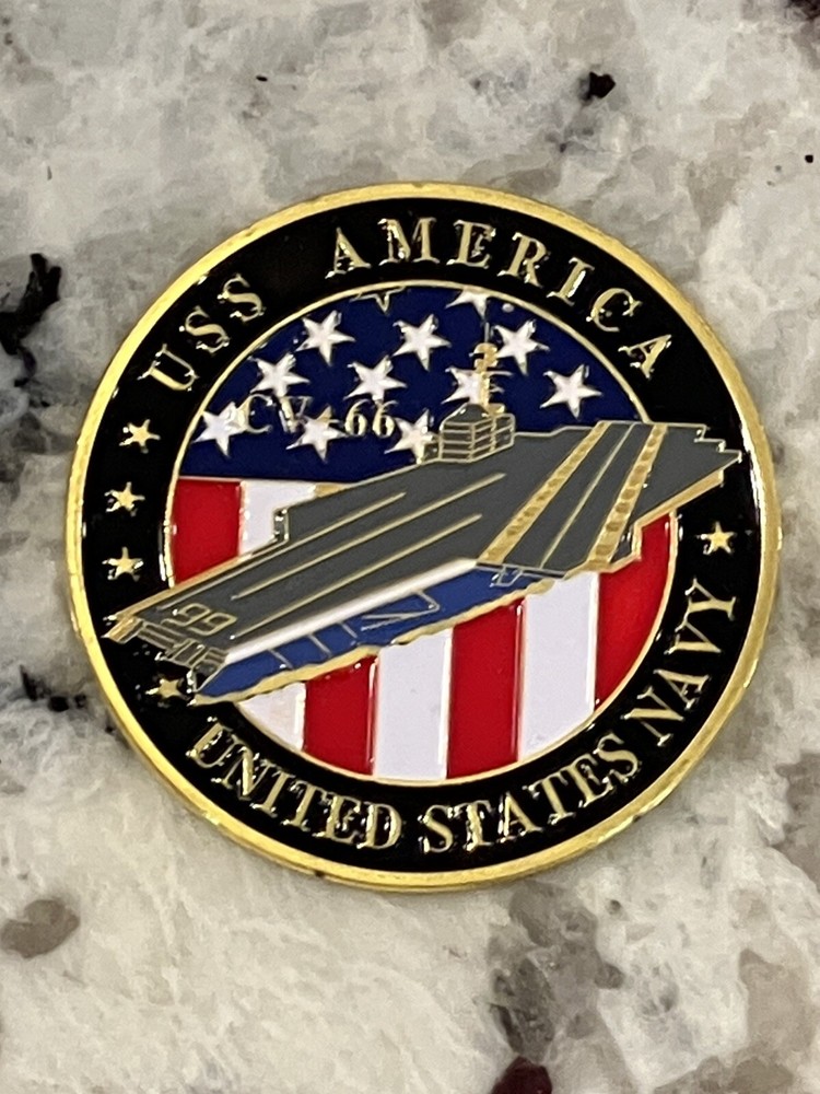 USS AMERICA (CV-66) Challenge Coin