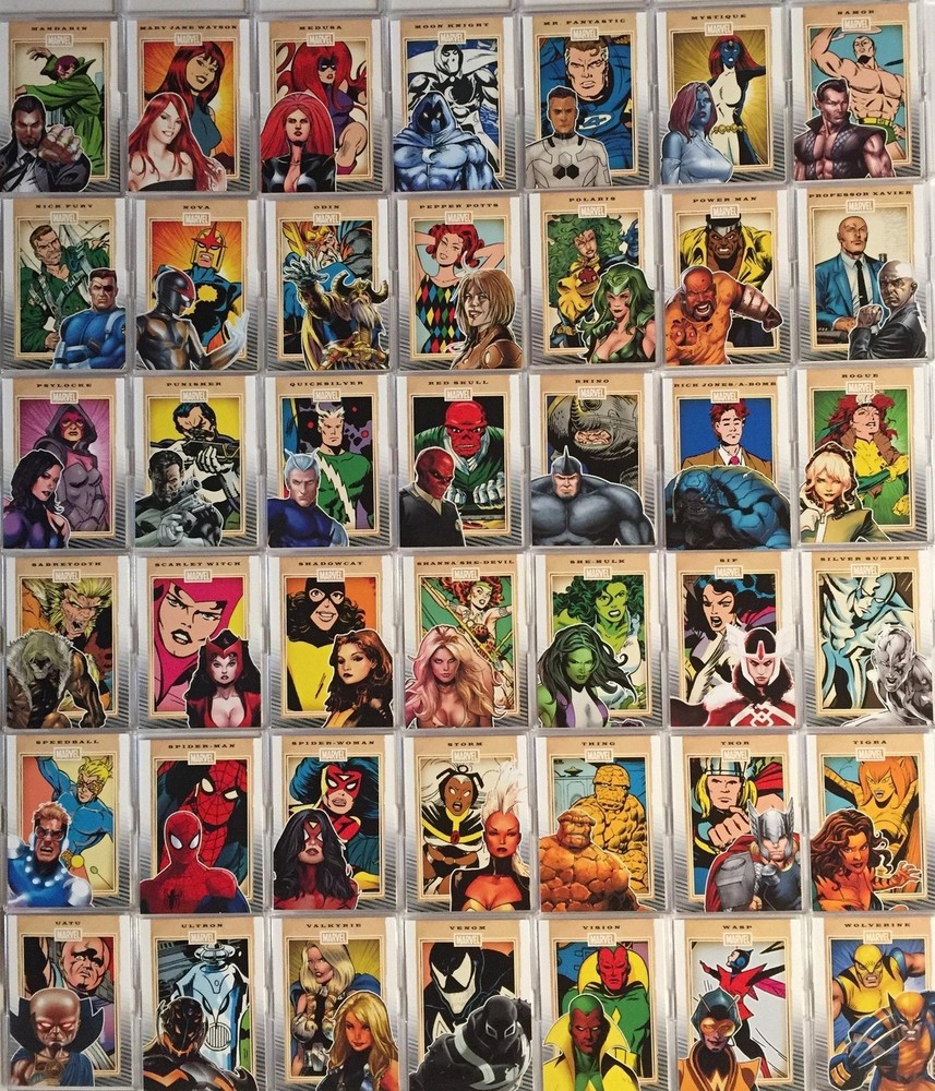 Marvel 75th Anniversary Base Card Set 90 Cards Rittenhouse 2014