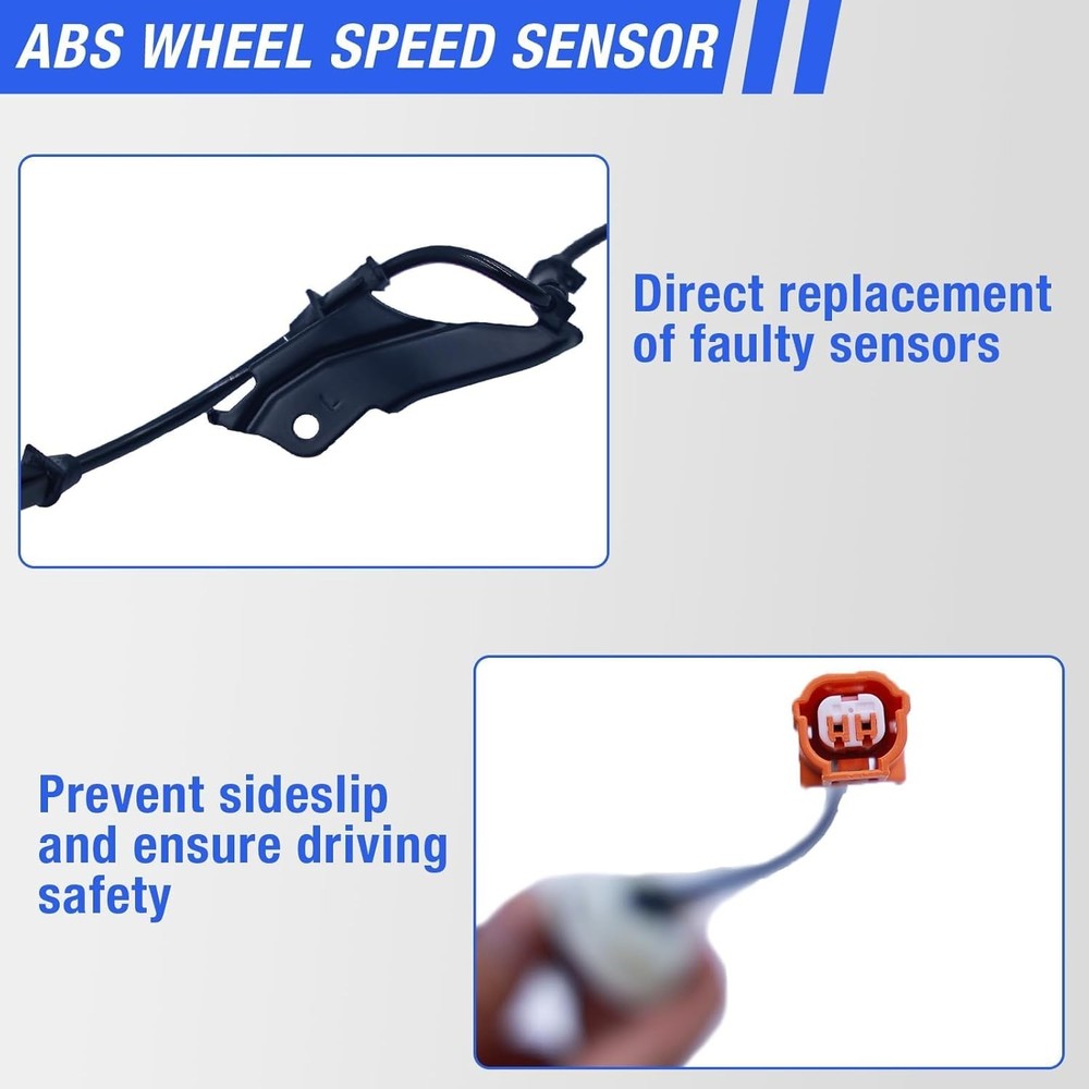 2PCS Front Right & Left ABS Wheel Speed Sensor For Honda Pilot 2009-2015