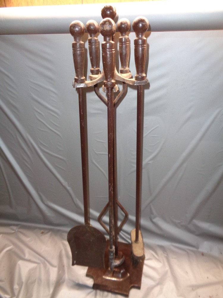 Dagan Five Piece Fireplace Tool Set - Model # Unknown - Needs clean up