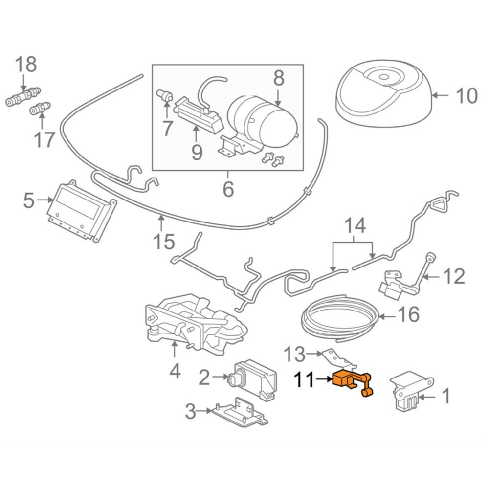 Front Ride Control Height Sensor Fit Jaguar XJ8 2004 2005 2006 2007 2008 2009
