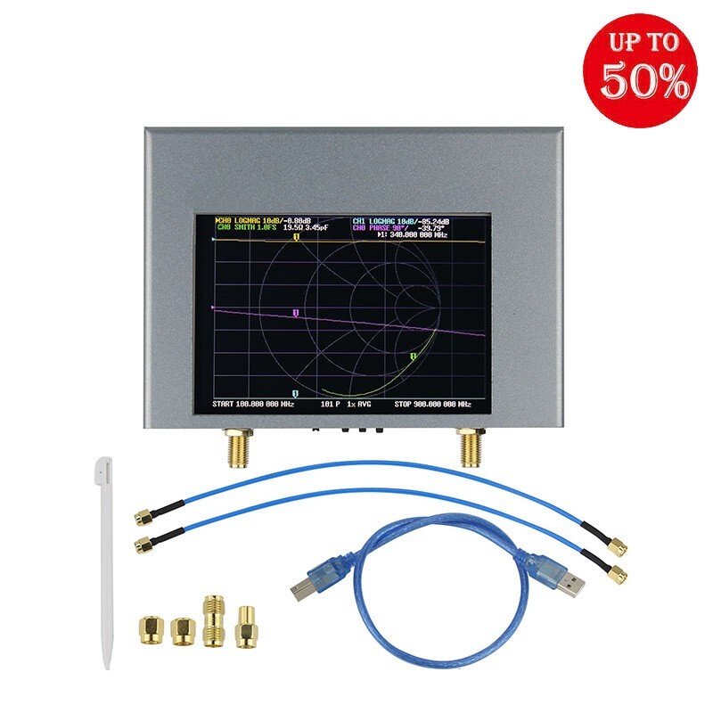 NanoVNA V2 Plus4 Hardware Vector Network Analyzer 50K-4GHz Antenna Analyzer HF
