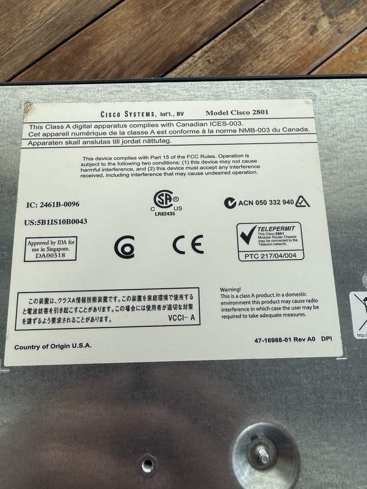 Cisco 2801 Router (CISCO2801)