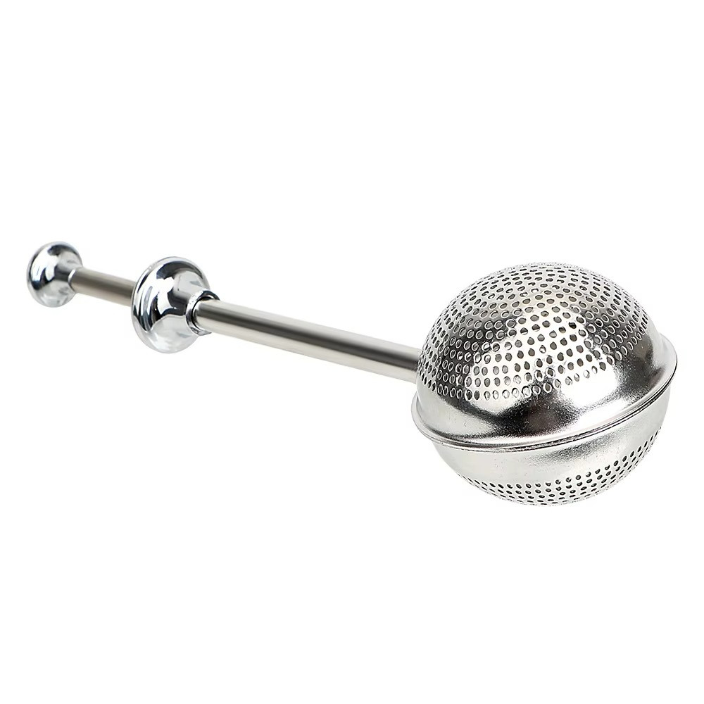Long Handle Tea Ball Infuser Stainless Steel Reusable Strainer for Loose Leaf Te