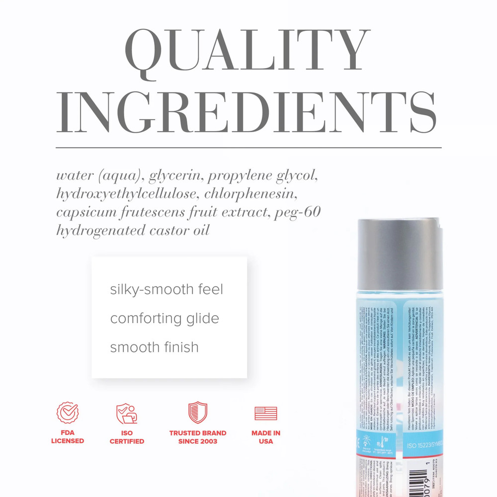 Silky-Smooth Warming Heating Sensation Personal Water-based Lube Lubricant