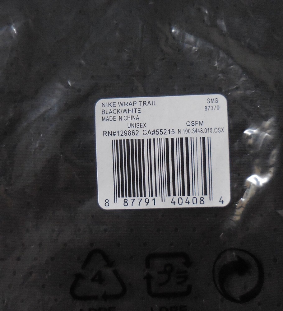 Nike Dri-Fit Trail Wrap Neck Face Black/White !