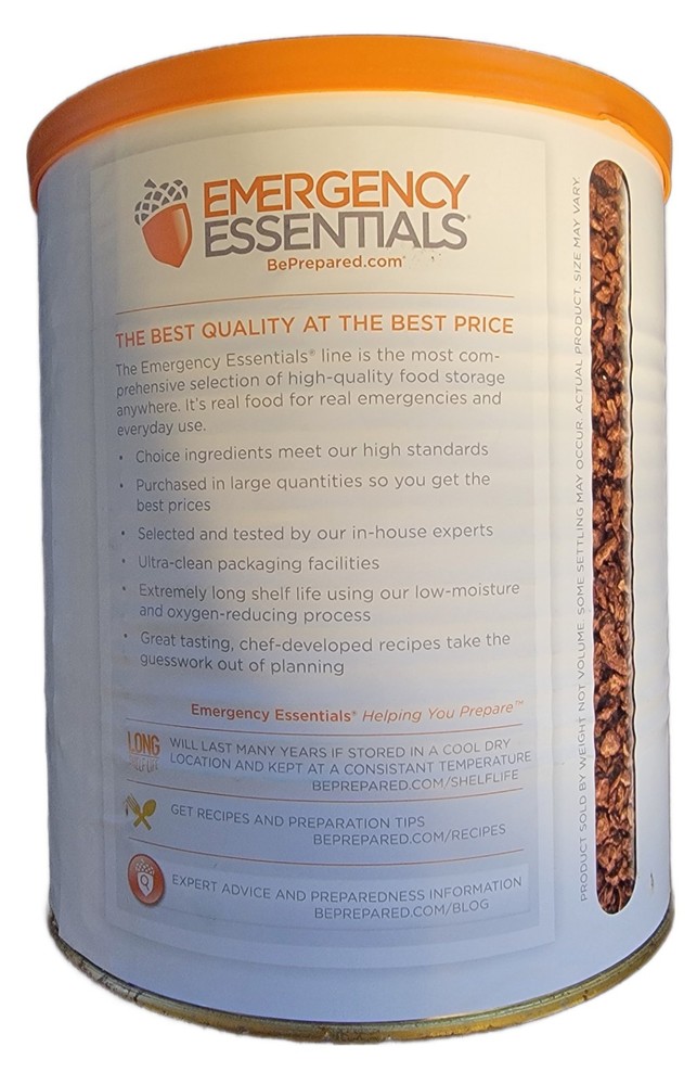 Essentials Imitation Beef Flavored Bits 2 lb, 9oz #10 Can, Survival READ
