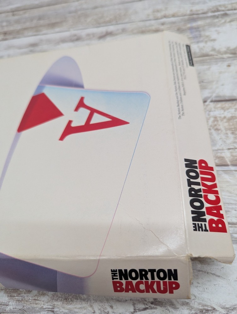 The Norton Backup 5.25" Floppy Discs IBM 1989 PC Computer Program Software