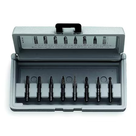 Widia M40593 Carbide Bur Set, 8 Pc