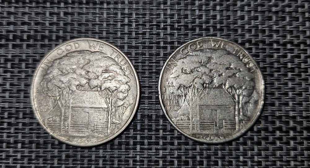 Two 1922 US Grant Half-Dollars