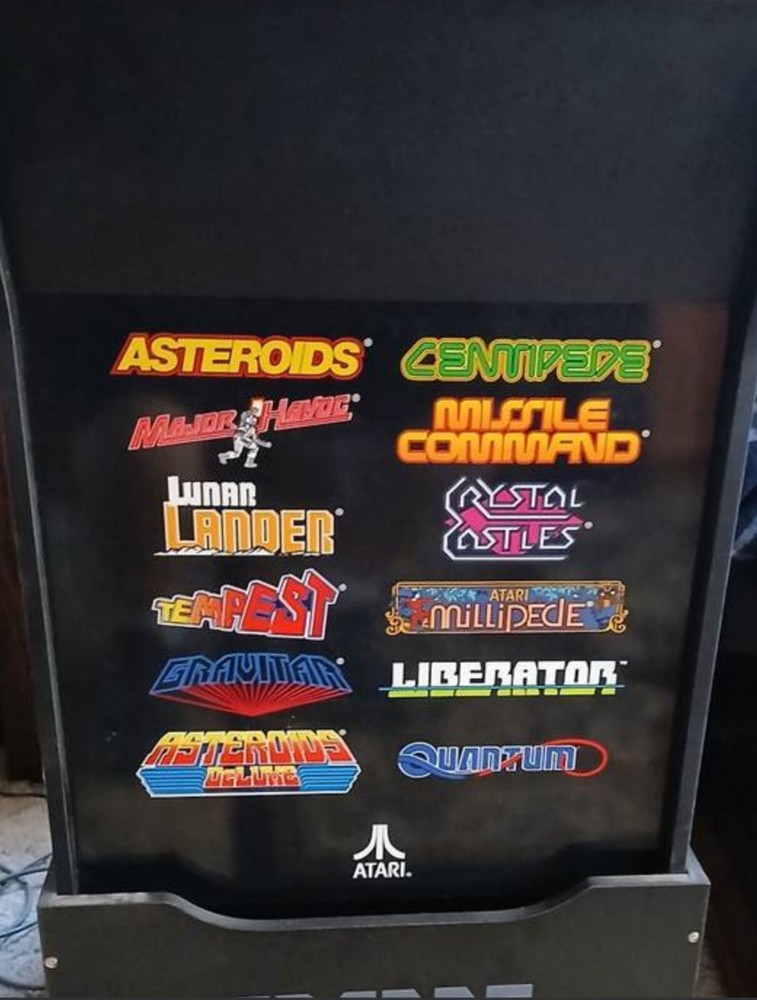 Arcade1Up Atari Deluxe 12-In-1 Arcade Machine with Riser. Asteroids Centipede